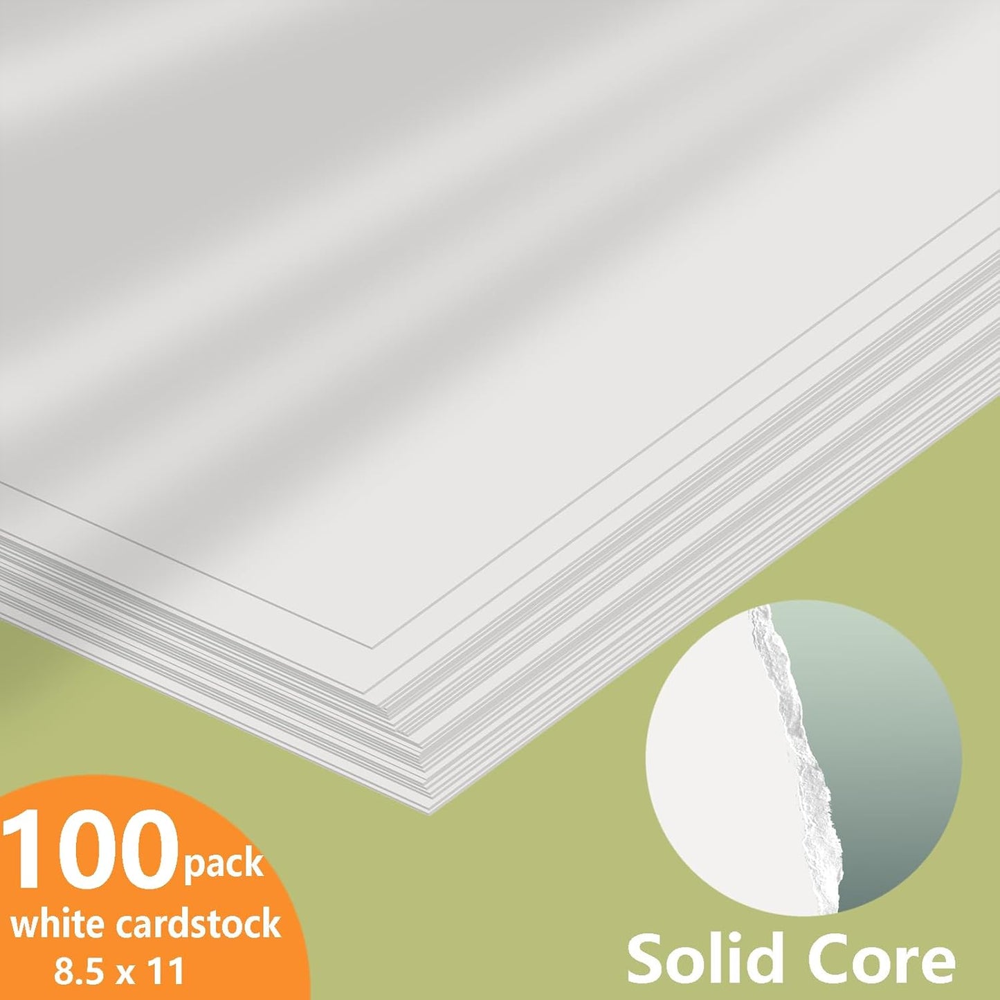 Cimlaga 100 Sheets Cream Cardstock 8.5 x 11 Certificate Paper, 250GSM/92LB Ivory Card Stock Printer Paper for Invitation, Card Making, Crafts