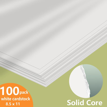 Cimlaga 100 Sheets Cream Cardstock 8.5 x 11 Certificate Paper, 250GSM/92LB Ivory Card Stock Printer Paper for Invitation, Card Making, Crafts