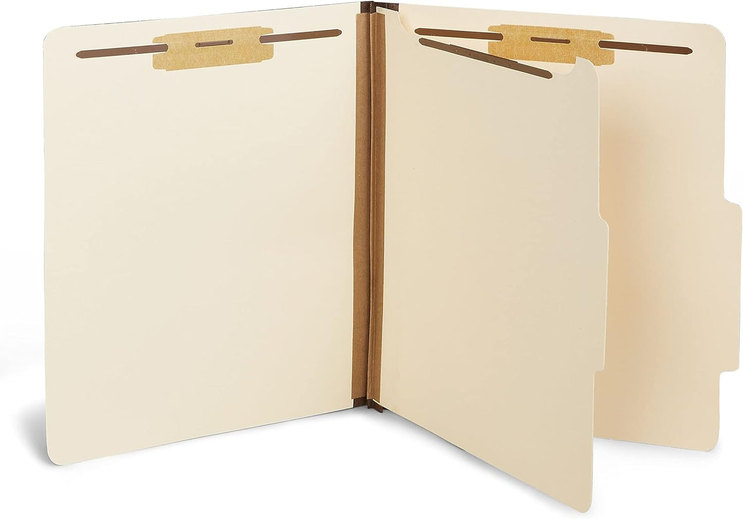 Staples Recycled Classification Folders, Letter Size, 1‑Divider, 1.75" Expansion, Durable Construction – 20/Carton