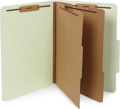10 Blue Legal Size Classification Folders - 2 Divider 2 Inch Tyvek expansions - Durable 2 Prongs Designed to Organize Standard Law Client Files, Office Reports - Legal Size, 8 3/4 x 14 3/4, 10 Folders