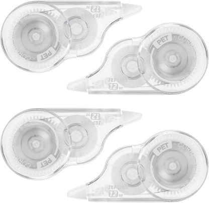 30 Pcs Correction Tape, 39.4 Ft White Wrong Out Tear-Resistant Bulk, Instant Corrections Easy To Use Applicator for School, Office, Note Taking, Journal (Tape Width 0.2 in, Clear)