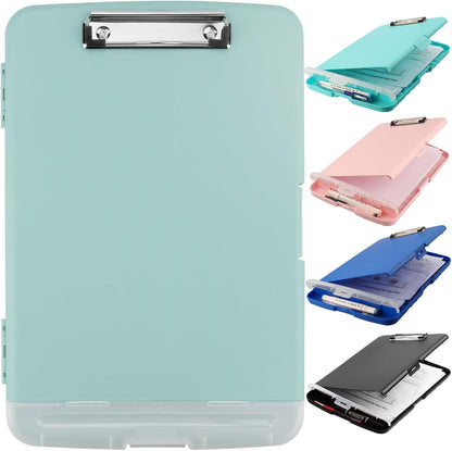 SFLHHDM Purple Clipboard, Clip Boards 8.5x11, Teacher Clipboards with Storage, Plastic Clipboard with Pen Holder, Clipboards Storage for Women Teachers Work, School & Office Supplies