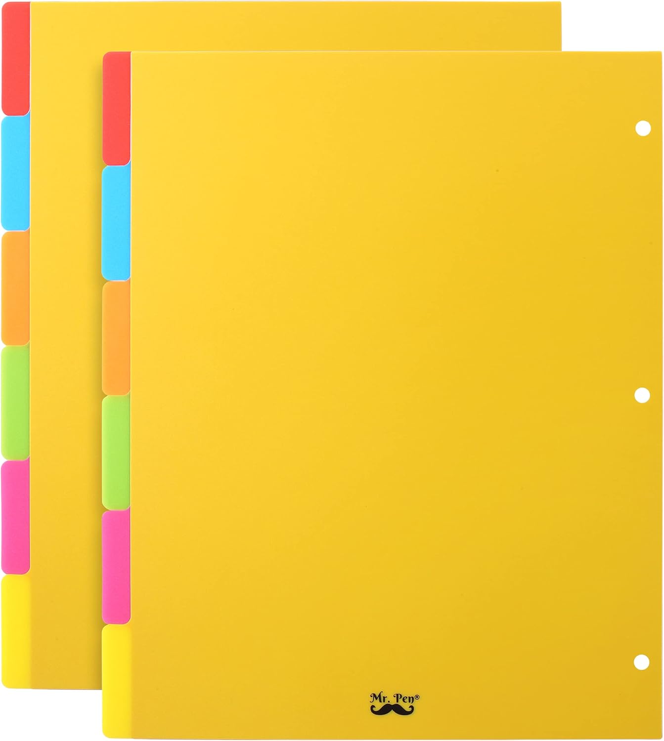 Mr. Pen- Binder Dividers, 6 Tab Dividers, Pack of 2 Sets (12 Dividers Total), Dividers