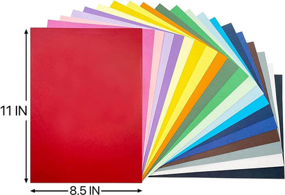 25Sheets Black Cardstock Paper, 8.5 x 11 Card stock for Cricut…