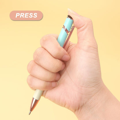 Bribobo 8 Pack Ballpoint Pen 2-in-1 Stylus Retractable Ballpoint Pen with Stylus tip, Metal Stylus Pen for Touch Screens, 1.0 mm Black Ink