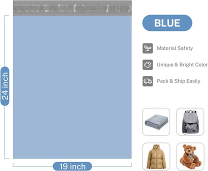 Metronic Poly Mailers 10x13 300 Pcs, Small Shipping Bags for Clothes, Shipping Envelopes for Small Business, Strong Adhensive Mailing Bags, Haze Blue