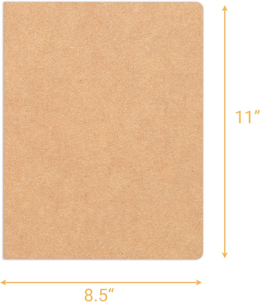 zmybcpack 12 Pack 8.5x11 inch Large Lined Notebook Journals Bulk, 32 sheets / 64 Pages, Sketchbook Composition Notebook Journals Subject Notebooks Planner for College Students Office