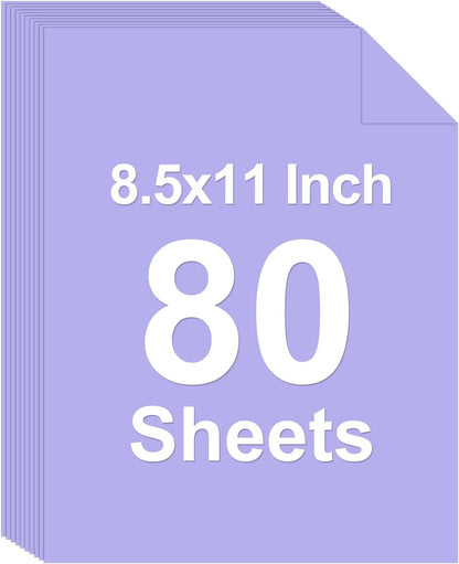 40 Sheets Colored Cardstock, 8.5 x 11 Construction Paper, Black Card Stock Paper, Cardstock Printer Paper for Halloween,Mothers Day, Christmas, Wedding Invitations, DIY Cards, Photo, Art and Crafts