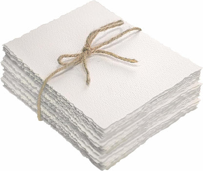 50 Sheets Textured Paper 4 x 6 inch, Cold Press Watercolor Paper 140lb/300 GSM,Textured Handmade Paper for Watercolors,Cards,Crafts,Wedding Invitations
