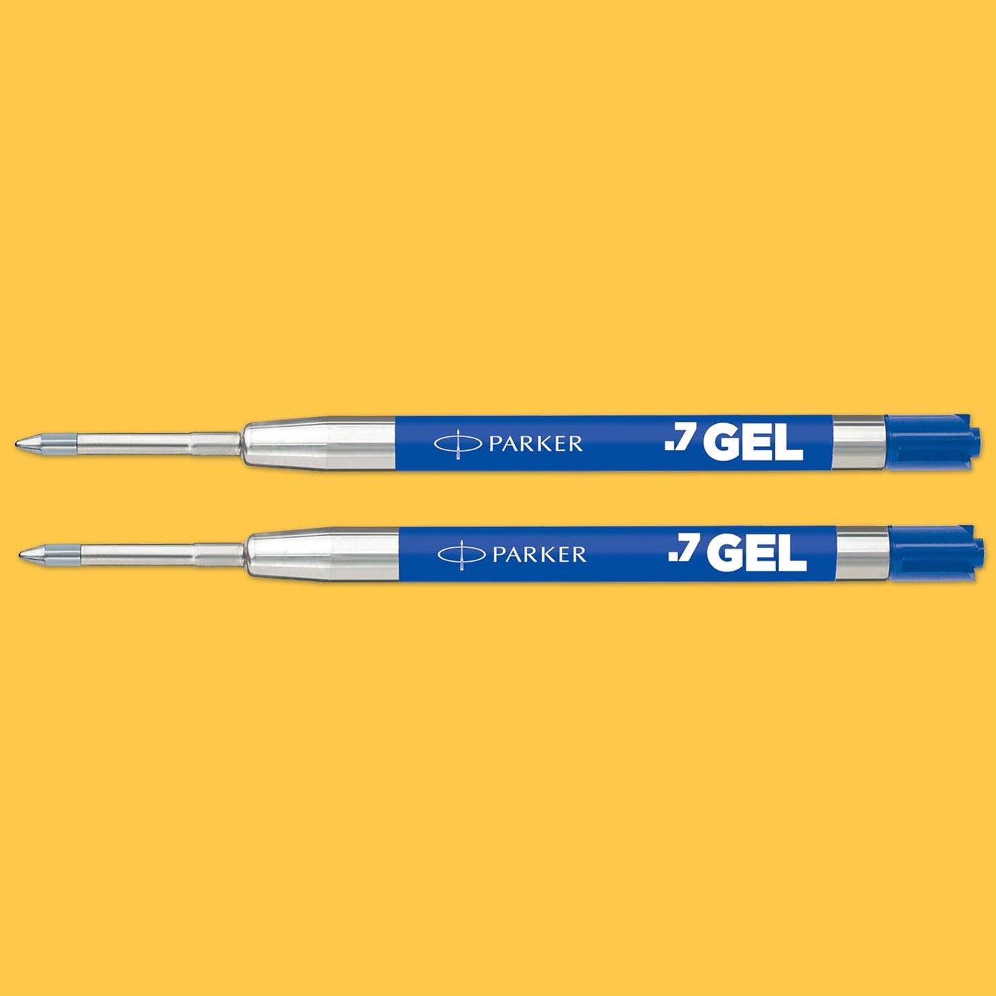 Parker Jotter Originals Gel Pen Refills | Smooth Blue Gel Ink Refills | Medium Tip (0.7mm) | 2 Count