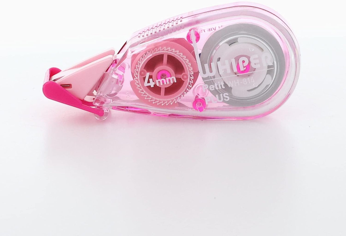 Plus WH-814-3P Correction Tape, White Petite, 0.2 inches (4 mm), Pink, Pack of 3 49-244