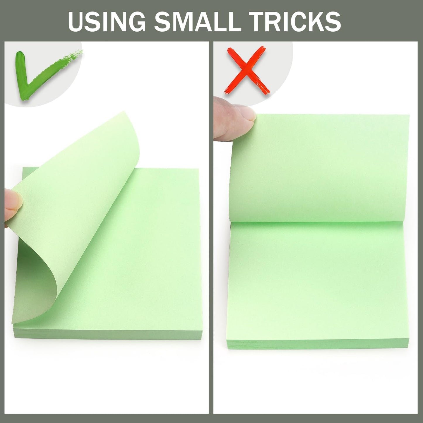 Sticky Notes 3x3 Self-Stick Notes Bright Colors Sticky Notes 4 Pads 100 Sheets/Pad (Yellow)