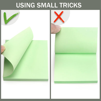 Sticky Notes 3x3 Self-Stick Notes Bright Colors Sticky Notes 4 Pads 100 Sheets/Pad (Yellow)