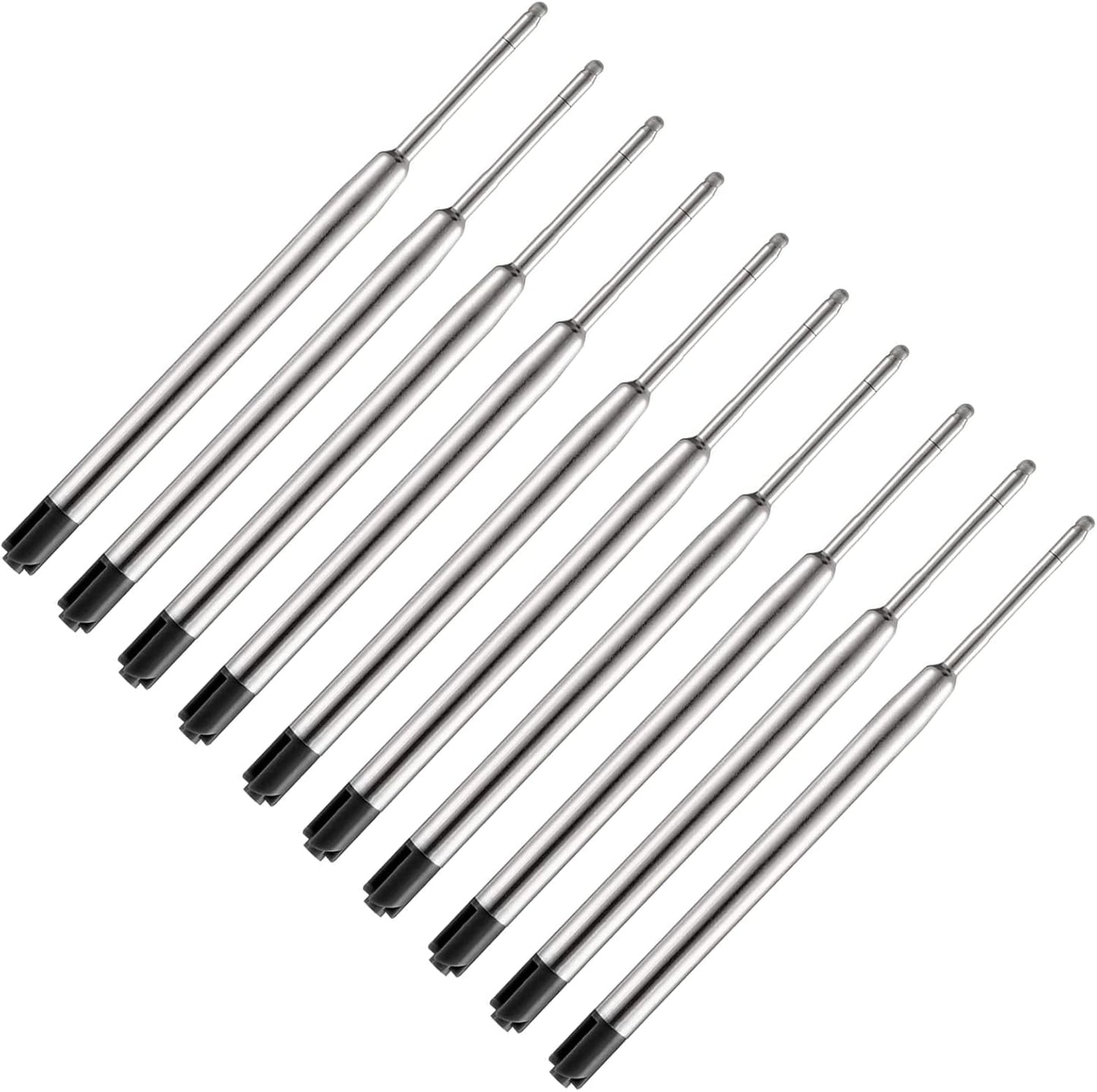 Pen Refills, 3.9in Blue Ink Pen Refills 1.0mm Replacement Ink for Ballpoint Pen Parker Pen Tactical Pen (10 Pack)