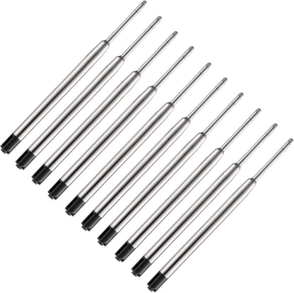 Pen Refills, 3.9in Blue Ink Pen Refills 1.0mm Replacement Ink for Ballpoint Pen Parker Pen Tactical Pen (10 Pack)