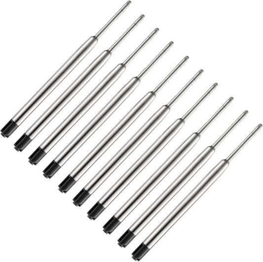 Pen Refills, 3.9in Blue Ink Pen Refills 1.0mm Replacement Ink for Ballpoint Pen Parker Pen Tactical Pen (10 Pack)