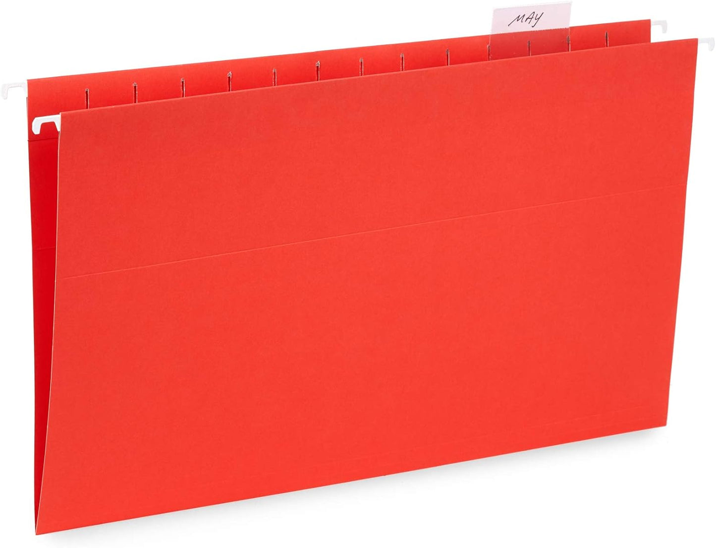 Blue Summit Supplies 50 Legal Size Hanging File Folders, 1/5 Cut Adjustable Tabs, 5 Tab Locations, Designed for Legal and Law Office File Organization, Standard Green, 50 Pack, Legal Size