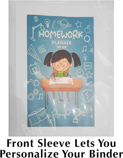 Trail Maker 1 inch Binders (50 Pack), 3 Ring Hardcover Binders in Bulk with Clear View Cover, Pockets for Classroom, Office, Portfolios | Bulk School, Teacher, Office Supplies (White Only Pack)