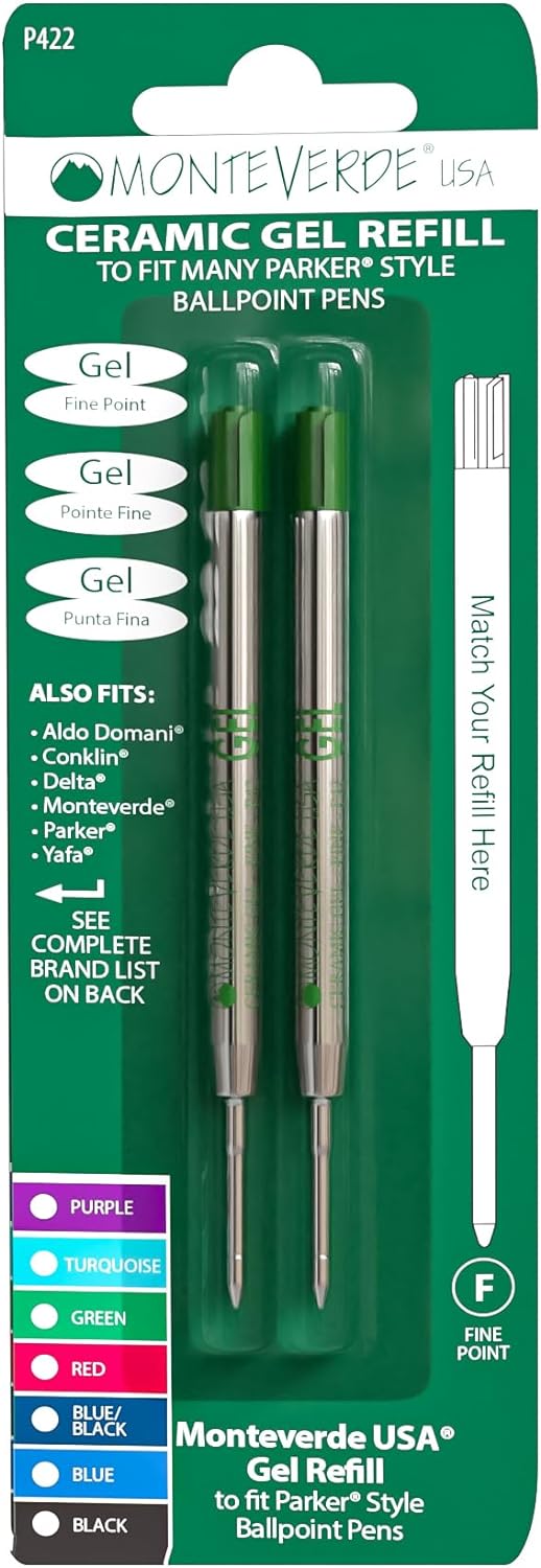 Monteverde® Capless Gel Refills to Fit Parker