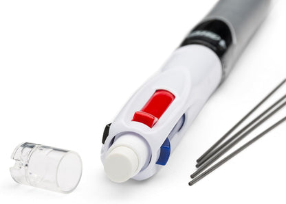 BIC 4-Color 3+1 Retractable Ballpoint Pen with Red, Blue, Black Ink and 0.7 mm Mechanical Pencil, 1-Count in Assorted Ink