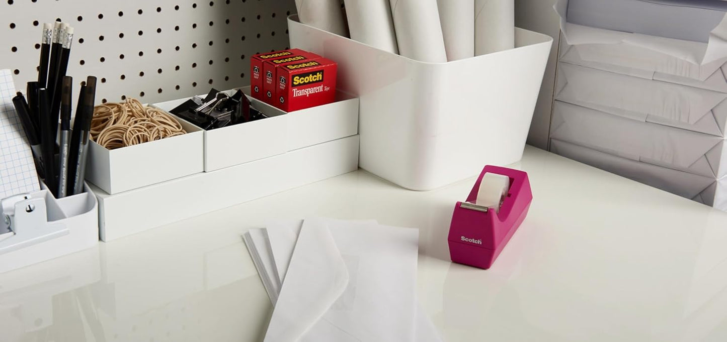 Scotch Transparent Tape, Clear Tape Engineered for Office and Home Use, 1 Inch Core 3/4 in x 1000 in, 3 Boxes