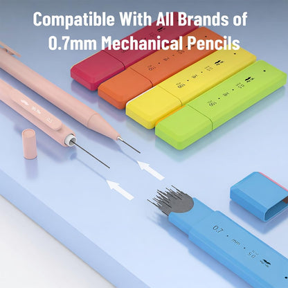 Mr. Pen- 0.5 mm Lead Refills for Mechanical Pencils, 500 pcs (100 per Tube), Black, HB Graphite Lead, Standard Mechanical Pencil Refills for Drawing and Sketching