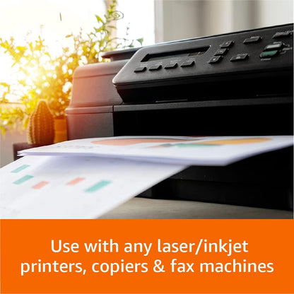 Amazon Basics Multipurpose Copy Printer Paper, 20 lb, 8.5 x 11 Inches, 10 Reams (5,000 Sheets), 92 Bright White