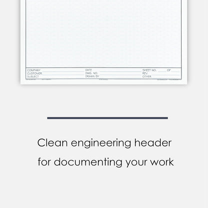 GeekNavy 8.5" x 11" Isometric Graph Paper 50 Sheets Portrait - 0.25" Grid, Non-photo Blue, High Brightness, Drafting, Engineering, Art, 3D Design (1-Pack)