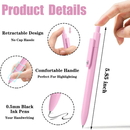 Piochoo Calligraphy Pens,8 Size Calligraphy Pens for Writing,Brush Pens Calligraphy Set for Beginners, Hand Lettering Pens