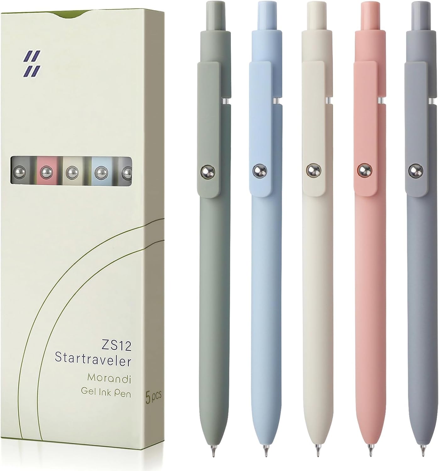 10 Pieces Gel Ink Pen Refills Replaceable Ballpoint Black Ink Pen Refills Extra Fine Point 0.5mm Smooth Writing for Office School Supplies (Black Ink)