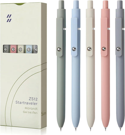 10 Pieces Gel Ink Pen Refills Replaceable Ballpoint Black Ink Pen Refills Extra Fine Point 0.5mm Smooth Writing for Office School Supplies (Black Ink)