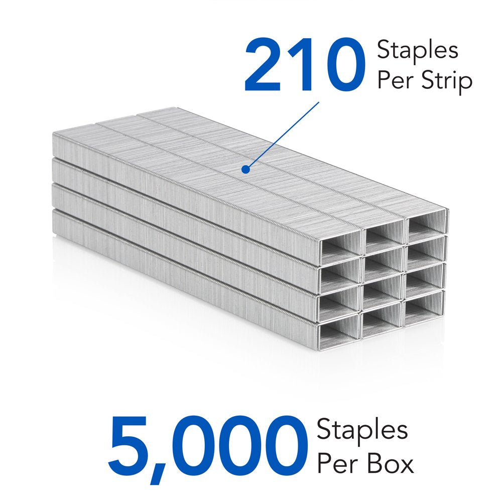 Swingline Staples, Standard Staples for Desktop Staplers, 1/4" Length, 210/Strip, 5000/Box, 10 Pack (35111)