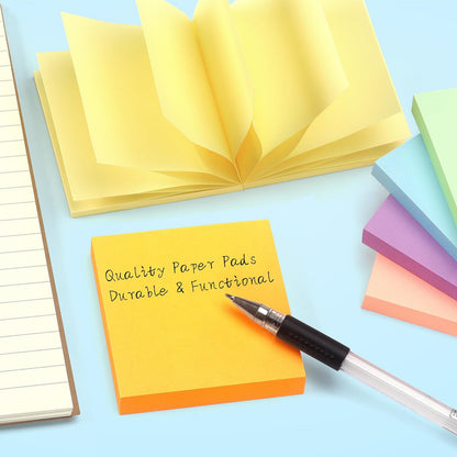 Early Buy Pop Up 3x3 Sticky Notes Self-Stick Notes 6 Pads, 6 Pastel Color, 100 Sheets/Pad