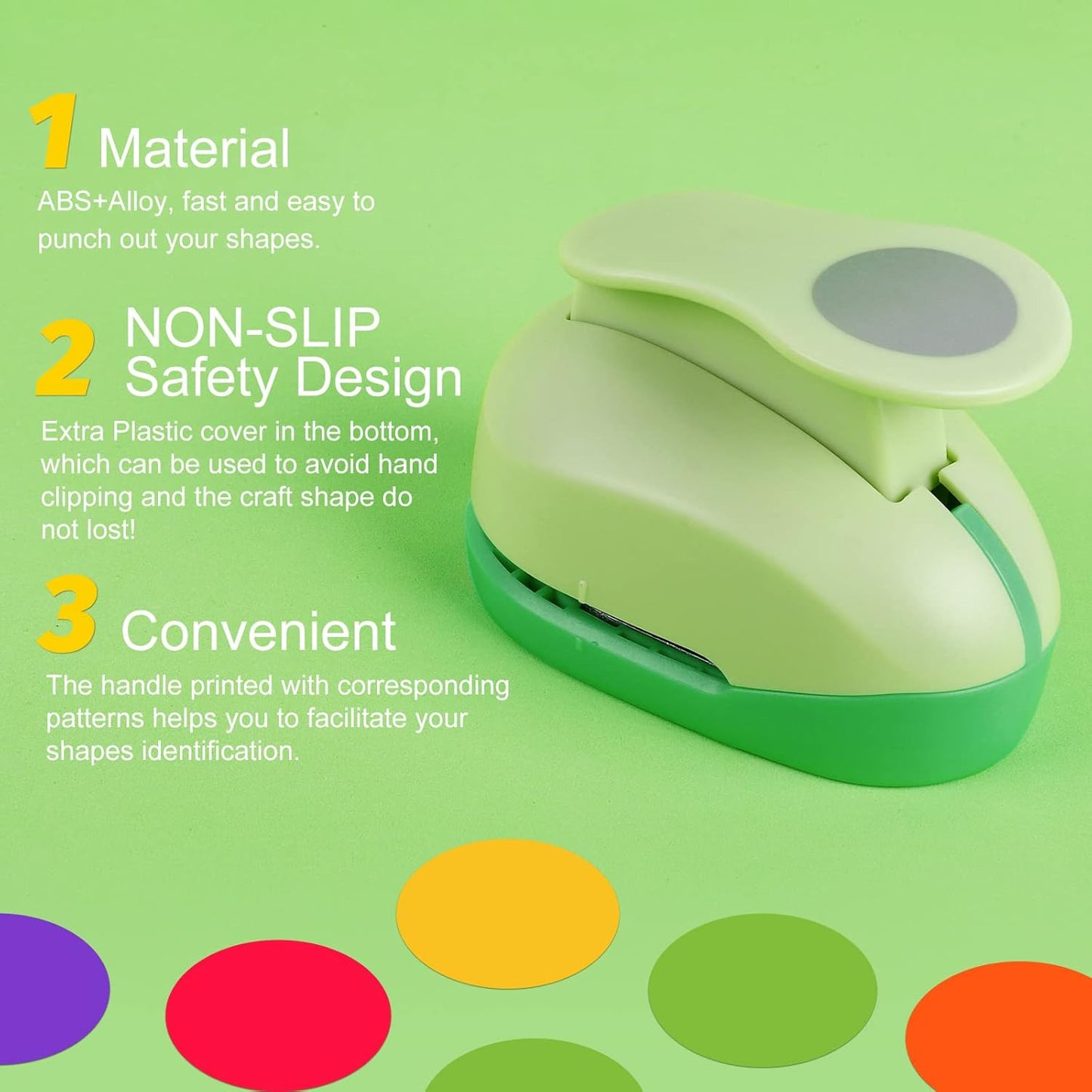 UCEC 2 Inch Circle Punch, Paper Punch, 2 Inch Hole Punch, Circle Hole Punch Cutters for Paper Crafts DIY Handmade Crafting Scrapbook Tools Cards Arts Fun Projects