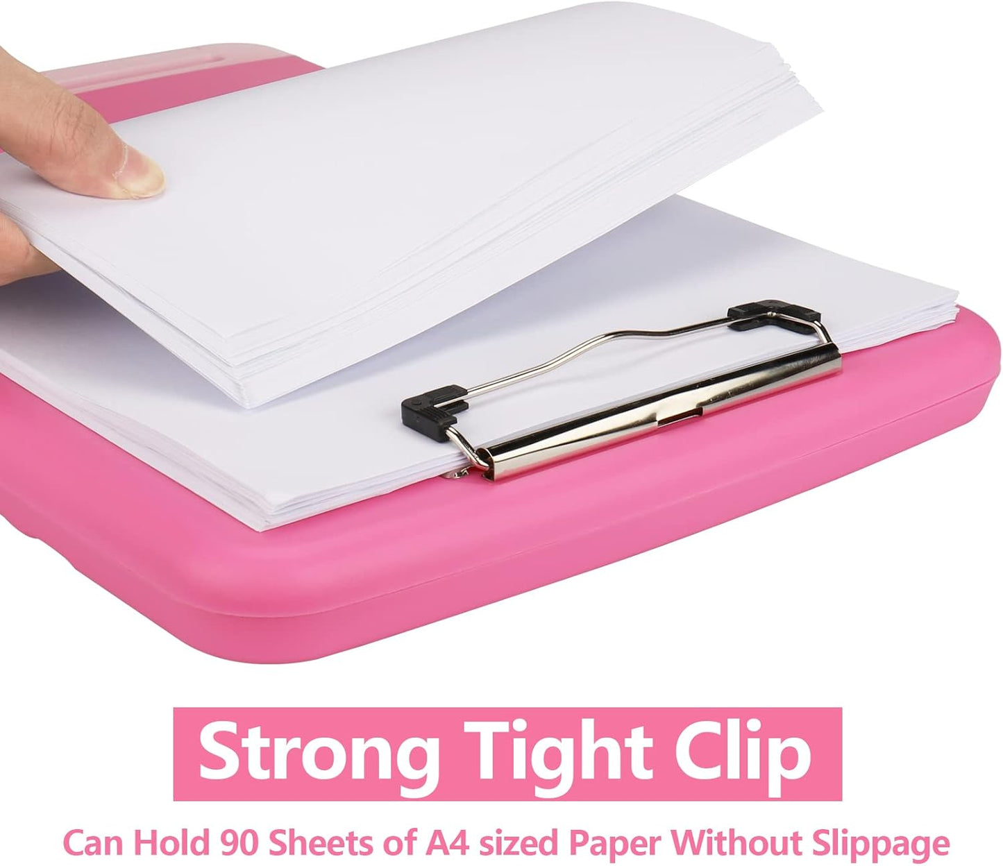 SFLHHDM Purple Clipboard, Clip Boards 8.5x11, Teacher Clipboards with Storage, Plastic Clipboard with Pen Holder, Clipboards Storage for Women Teachers Work, School & Office Supplies