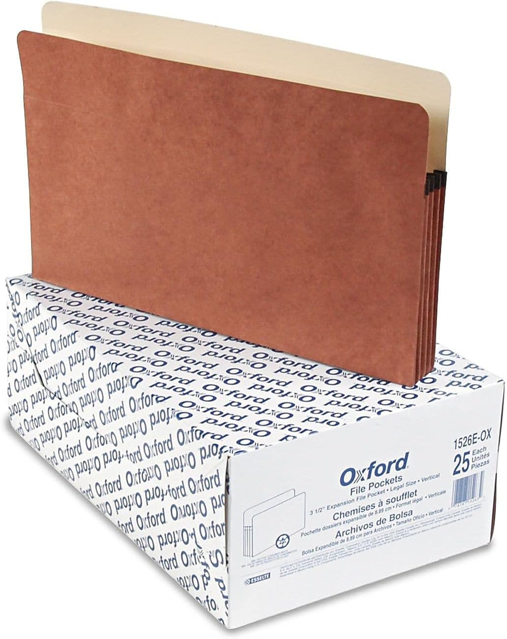 Pendaflex File Pocket, 3-1/2-Inch Expansion, Legal Size, 25 per Box (1526E-OX)