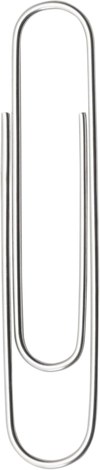 ACCO Paper Clips, Jumbo, Smooth, 100 Clips/Box, 1 Box (72580)