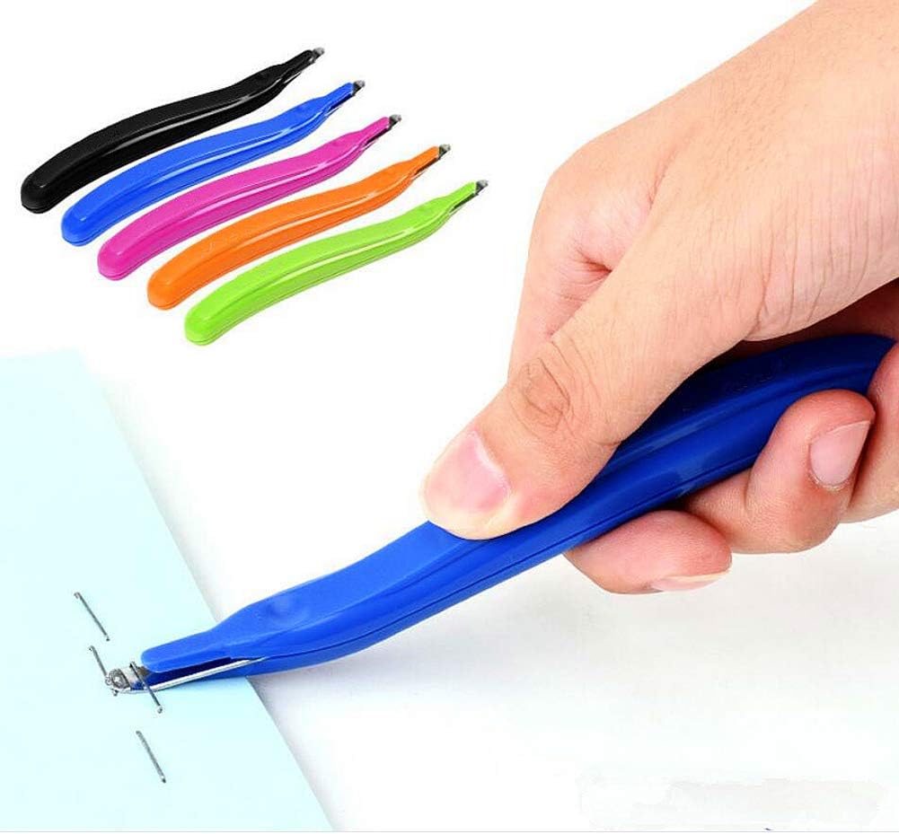 ZZTX 3 PCS Professional Magnetic Staple Remover Puller Staples Remover Staple Removal Tool for School Office Home(Blue, Rose, Green)