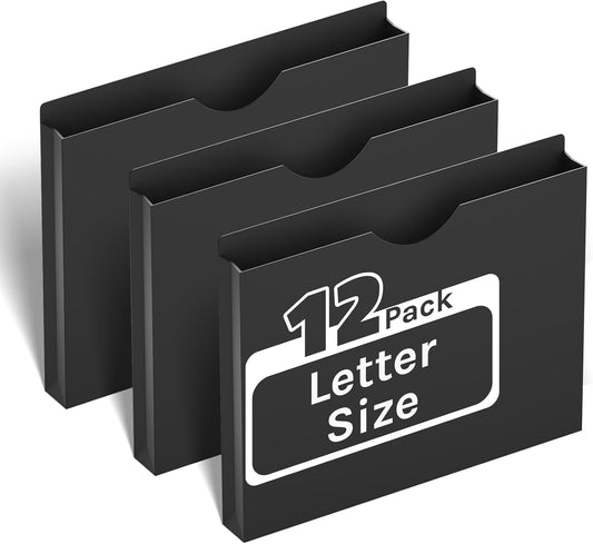 2 Inch Plastic Manila File Jacket & File Pockets,Heavy Duty 2 Inch Expanding Manila Pocket File Folders Letter Size,Reinforced Project File Jackets,Job Folders File Jackets-Assorted Color