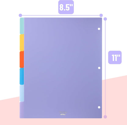 Mr. Pen- Binder Dividers, 6 Tab Dividers, Pack of 2 Sets (12 Dividers Total), Dividers