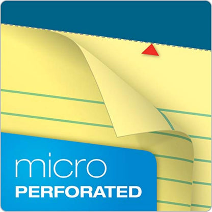TOPS 5 x 8 Legal Pads, 12 Pack, Docket Brand, Narrow Ruled, Yellow Paper, 50 Sheets Per Writing Pad, Made in the USA (63350)