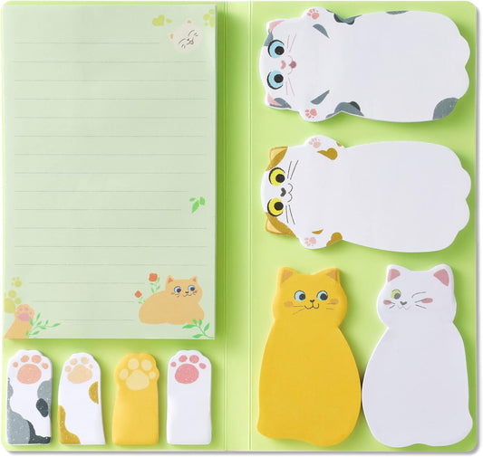 Sticky Notes Set, Hommie Colored Divider Self-Stick Notes Pads Bundle, Prioritize with Color Coding, 60 Ruled (3.7x6), 40 Dotted (3.7x3), 40 Blank (3x3.7), 60 Per Rectangular, 25 Per PET Color