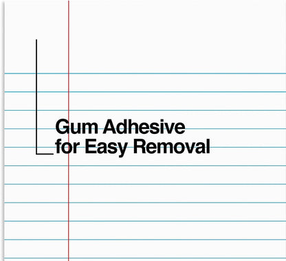 STAPLES Notepads, 8.5” x 11”, Narrow Ruled, White, 50 Sheets/Pad, 12‑Pack