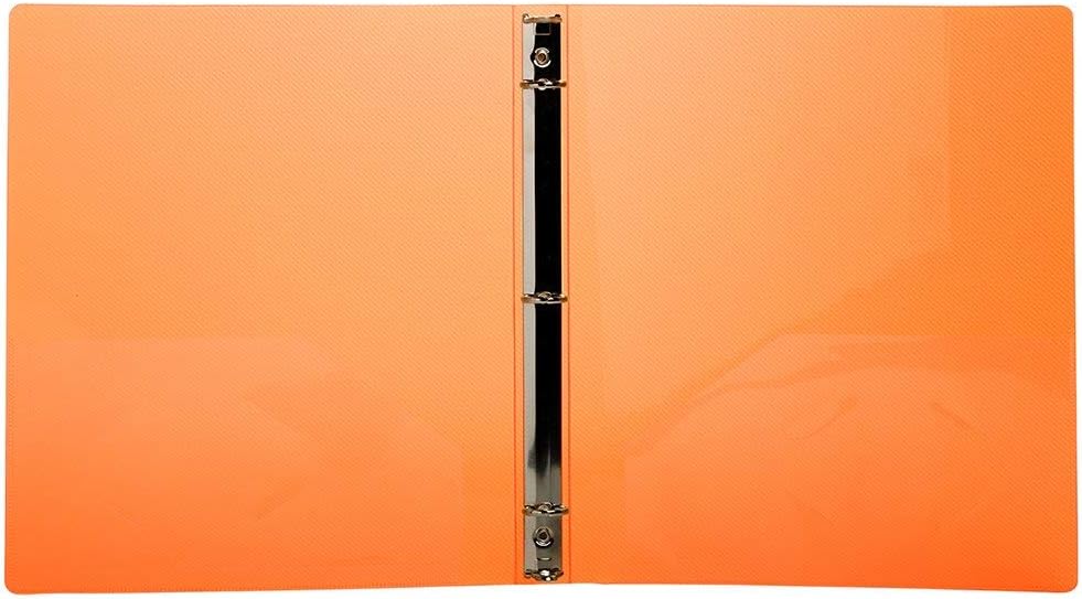 JAM PAPER Plastic 0.75 inch Binder - Clear 3 Ring Binder - Sold Individually