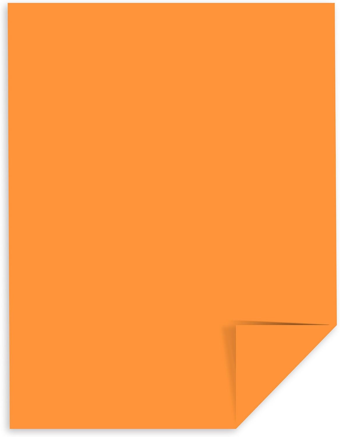 Neenah Astrobrights Premium Color Card Stock, 65 lb, 8.5 x 11 Inches, 250 Sheets, Cosmic Orange