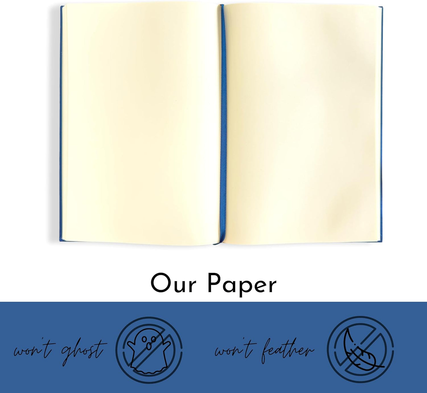 Portage Blank Hardcover Aesthetic Notebook Writing Journal – Bleed-Proof Paper Notepad for Journaling, High GSM, A5 Notebook, Cream Pages - Salmon, 6 x 8.5 Inches, 224 Pages