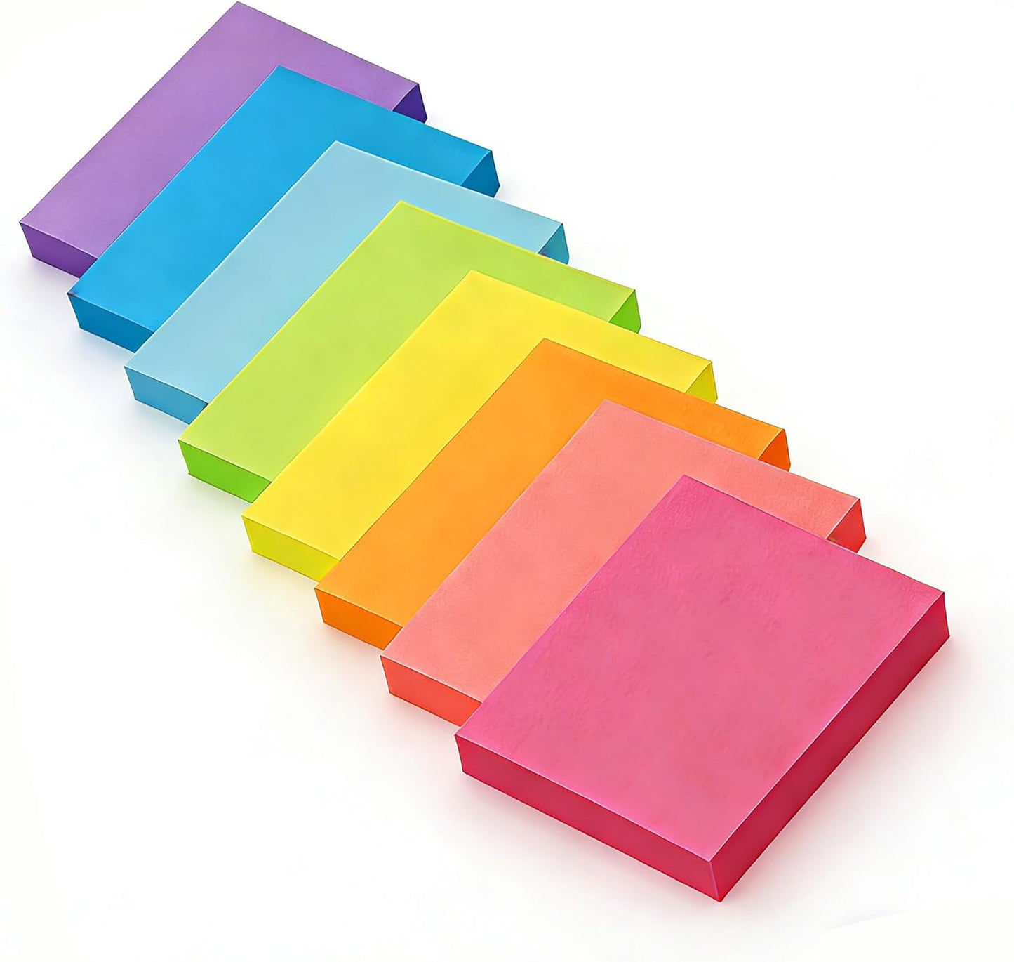 8 Pack Bright Color Sticky Notes 1.5x2 Inch, 100 Sheets/Pad 800 Total, Adhesive Memo Pads for Office School Home Organization