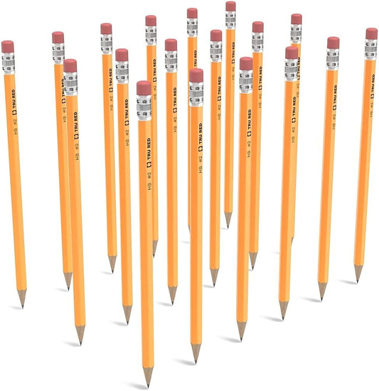 TRU RED Wooden Pencils, #2 Lead, Pre‑Sharpened, 144 Pack – Classroom‑Ready Writing Pencils for Schools & Offices