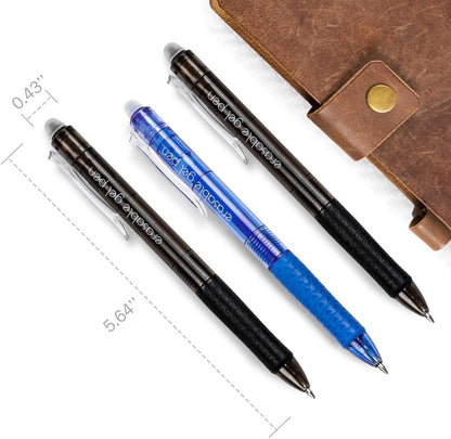 Vanstek 15 Colors Retractable Erasable Gel Pens Clicker, Fine Point(0.7), Make Mistakes Disappear, Premium Comfort Grip for Drawing Writing Planner and School Supplies