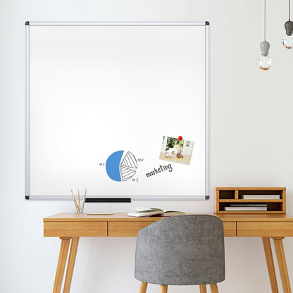 VIZ-PRO Magnetic Whiteboard/Dry Erase Board, 36 X 24 Inches, Includes 1 Eraser & 2 Markers & 4 Magnets